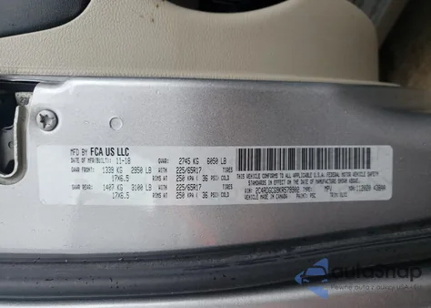 2019 Dodge Grand Caravan Sxt из США, поврежденный, VIN 2C4RDGCG9KR579902